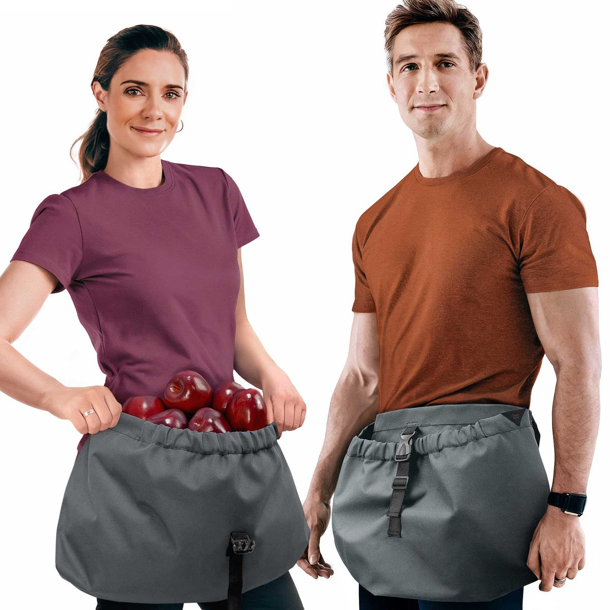 Gardening Half Apron – Harvest Pouch, Pockets, Loops, Cross-back Straps, Water-Resistant, Adjustable for Men & Women -  Under NY Sky