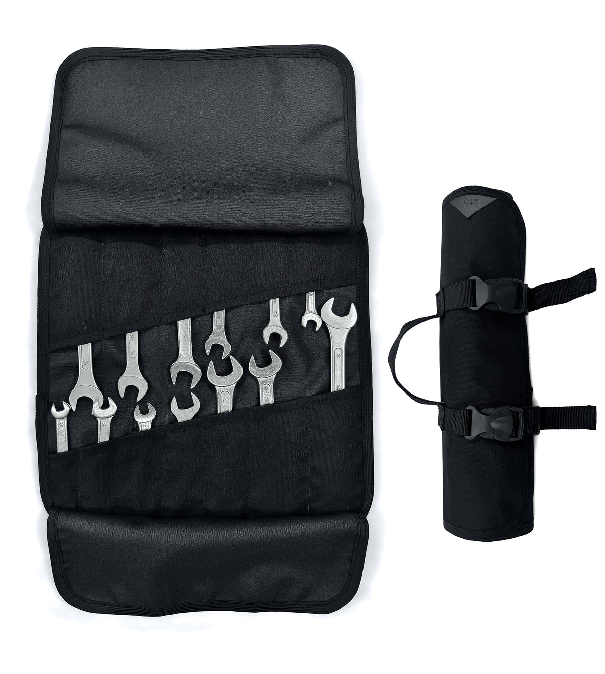 Tool Roll Organizer, Oxford Canvas, Heavy-Duty Wrench Bag, Hand Tool Pouch - Mechanics, Electricians - Under NY Sky