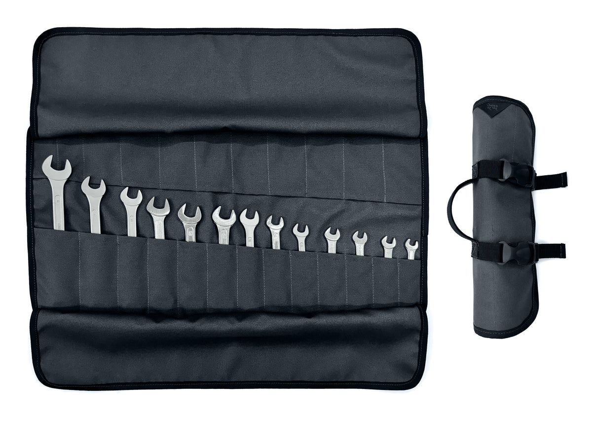 Tool Roll Organizer, Oxford Canvas, Heavy-Duty Wrench Bag, Hand Tool Pouch - Mechanics, Electricians - Under NY Sky