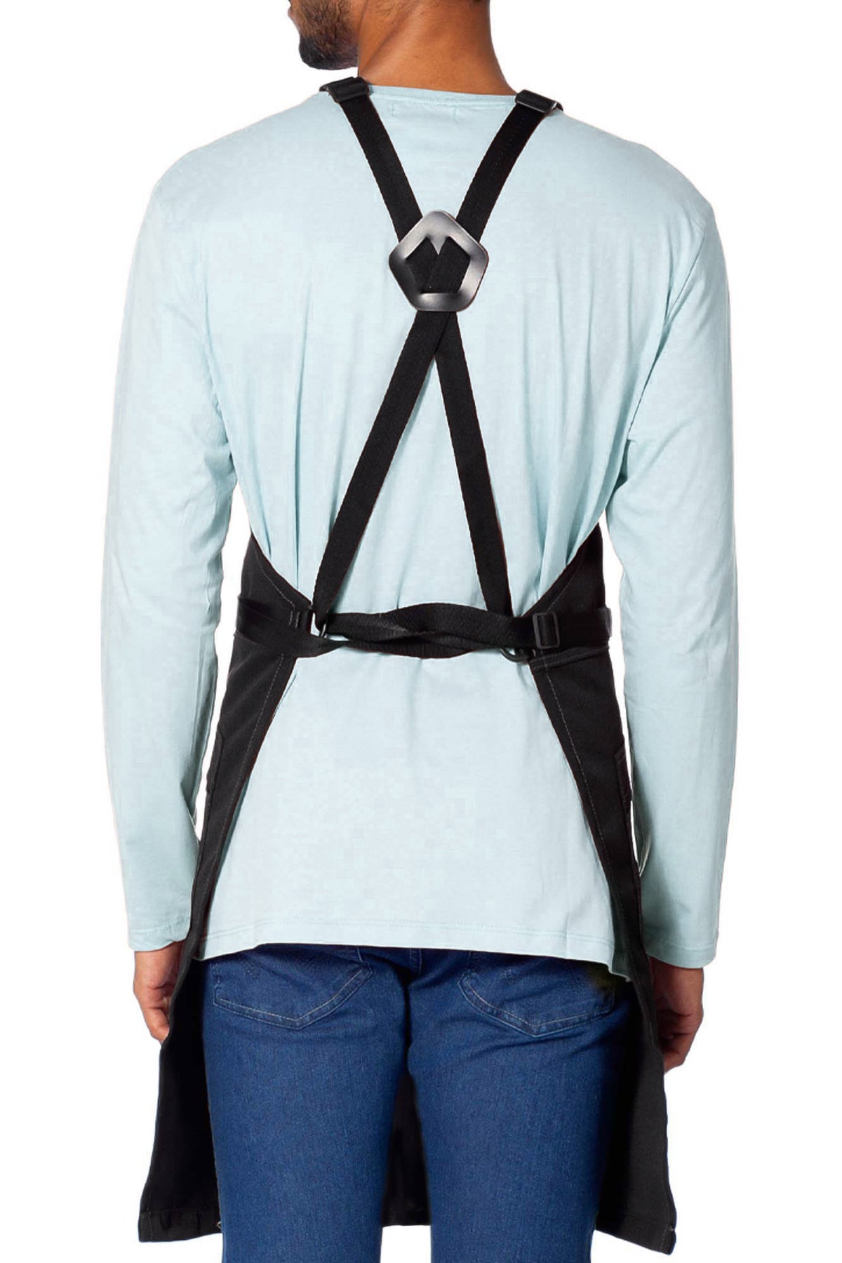 Barber Apron - Water & Chemical Proof, CrossBack, Zip or Flapped Pocket- Hairstylist, Coloris - Under NY Sky