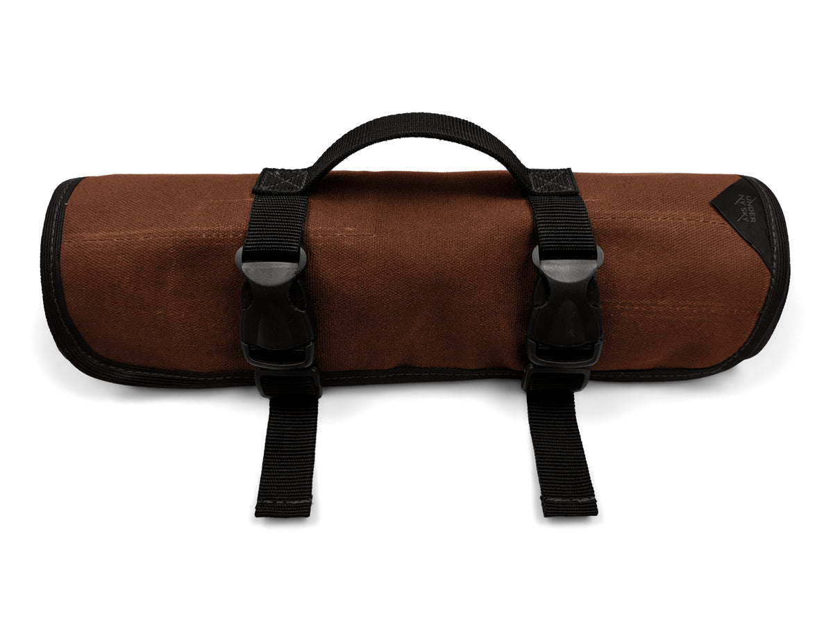 Tool Roll Organizer, Waxed Canvas, Heavy-Duty Wrench Bag, Hand Tool Pouch - Mechanics, Electricians - Under NY Sky