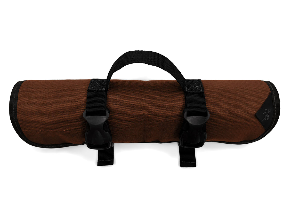 Tool Roll Organizer, Waxed Canvas, Heavy-Duty Wrench Bag, Hand Tool Pouch - Mechanics, Electricians - Under NY Sky