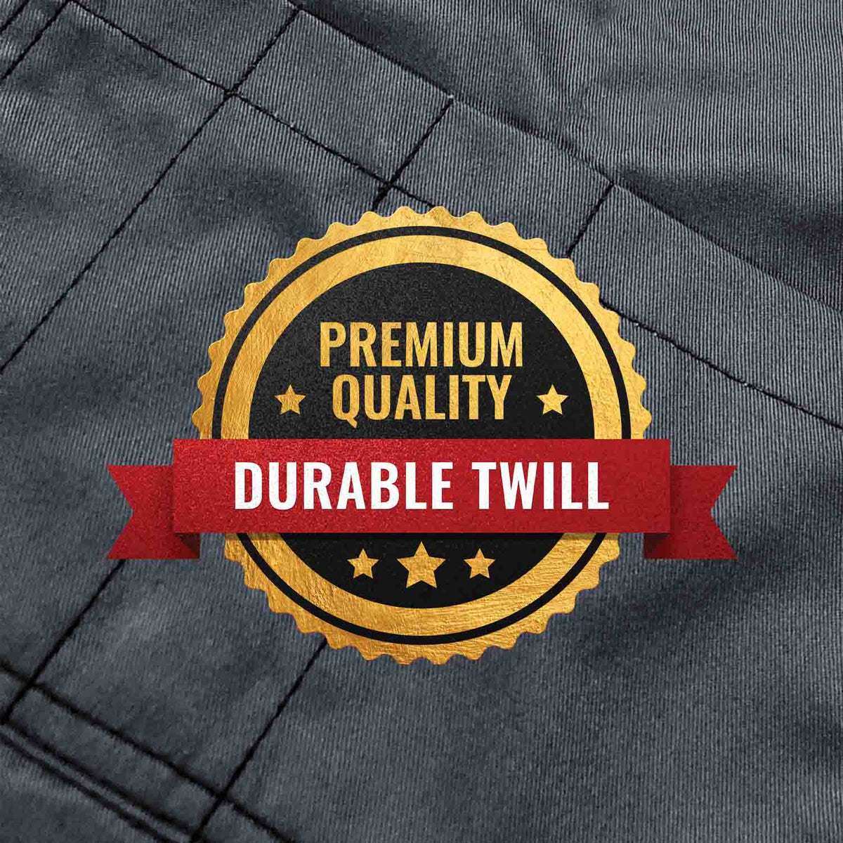 Pottery Apron – Full Split-Leg - Pro Denim & Twill – Cross-back, Leather Reinforcement - Ceramics - Under NY Sky