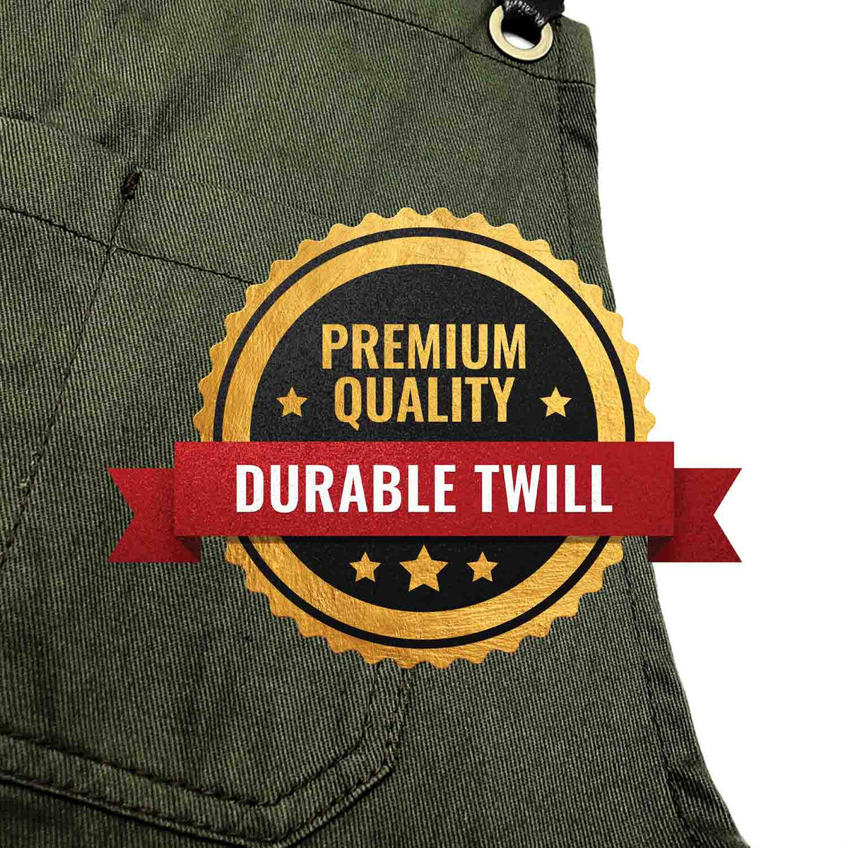 Pottery Apron – Full Split-Leg - Pro Denim & Twill – Cross-back, Leather Reinforcement - Ceramics - Under NY Sky