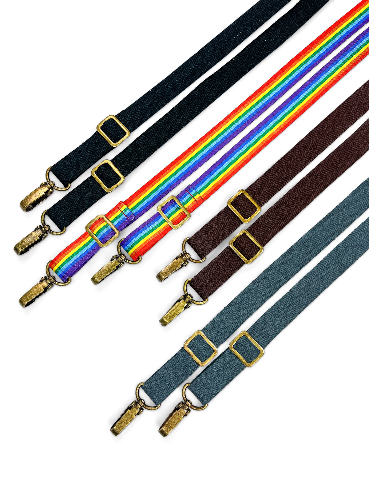 Strap Set for Aprons - Cross-Back, Over the Shoulders - Clasps and Regulation Hardware for Aprons UNYS - Under NY Sky