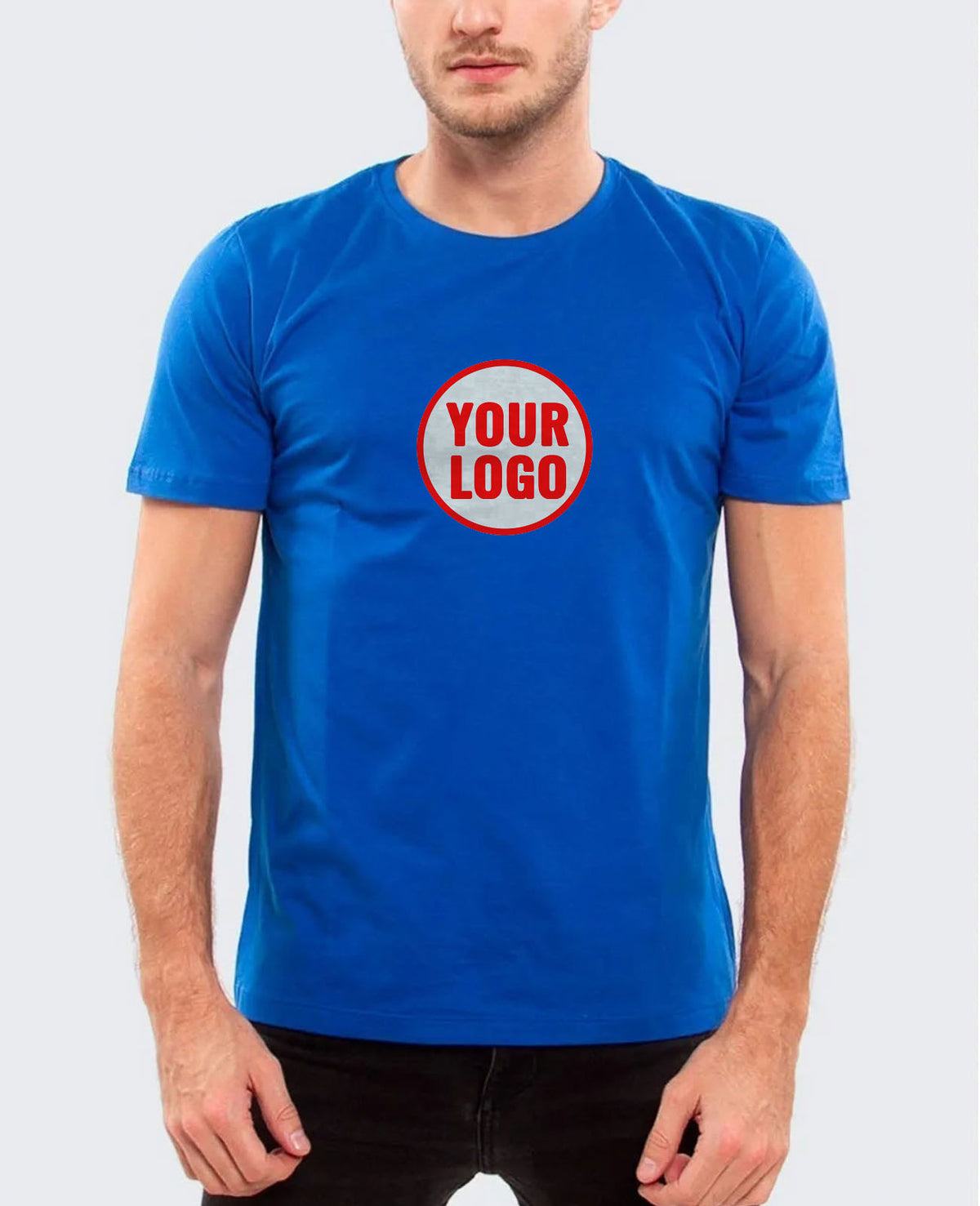 T-Shirt with Center Chest Print - Under NY Sky