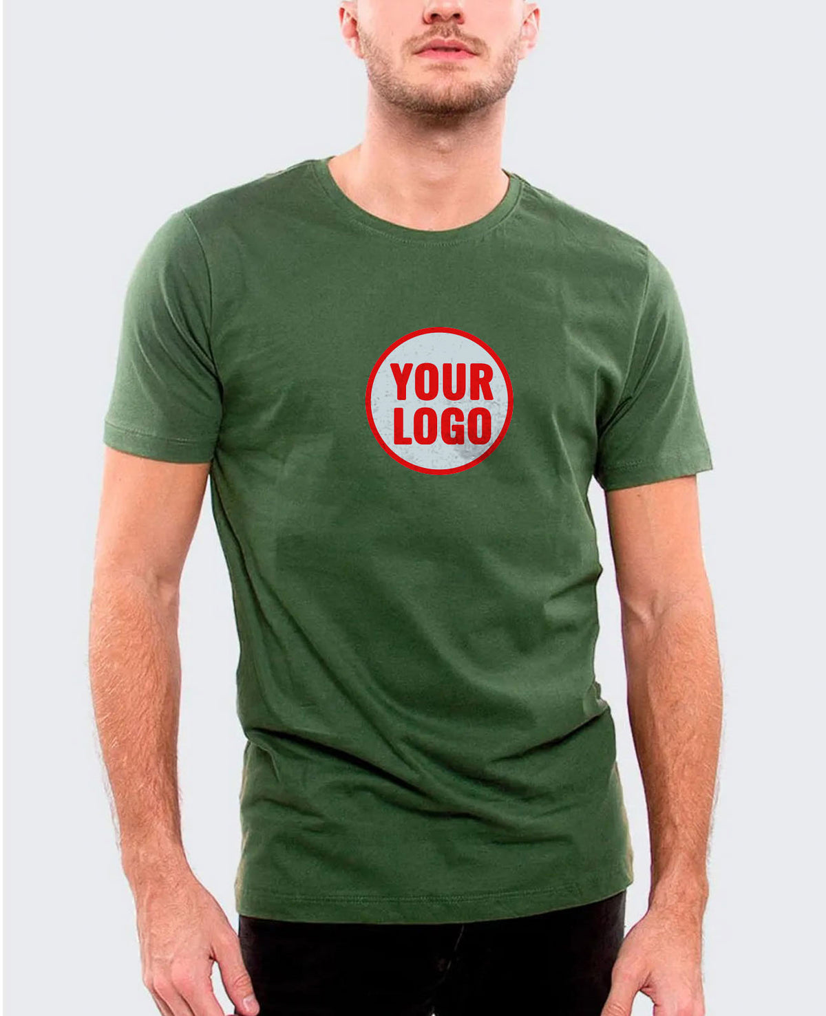 T-Shirt with Center Chest Print - Under NY Sky