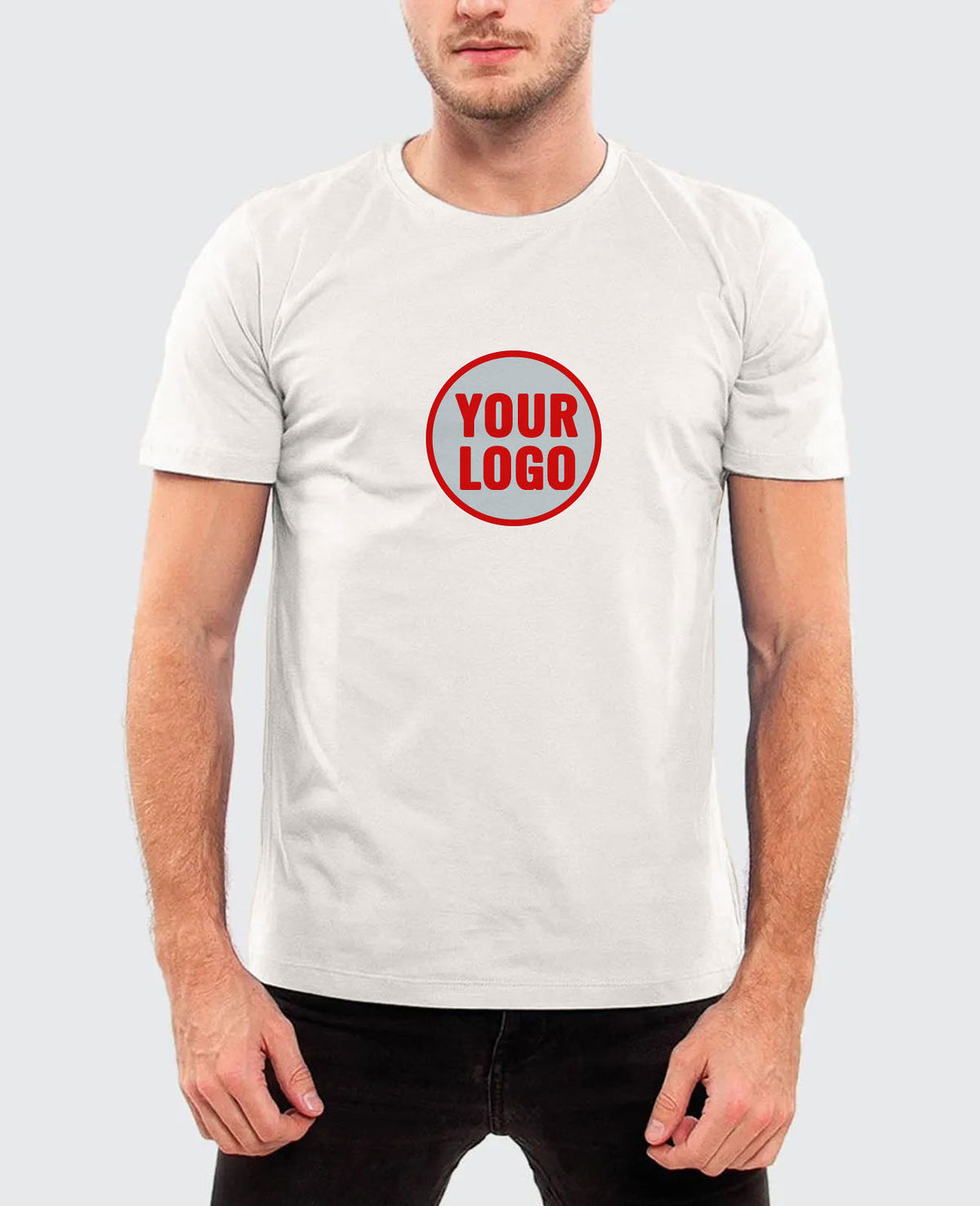 T-Shirt with Center Chest Print - Under NY Sky