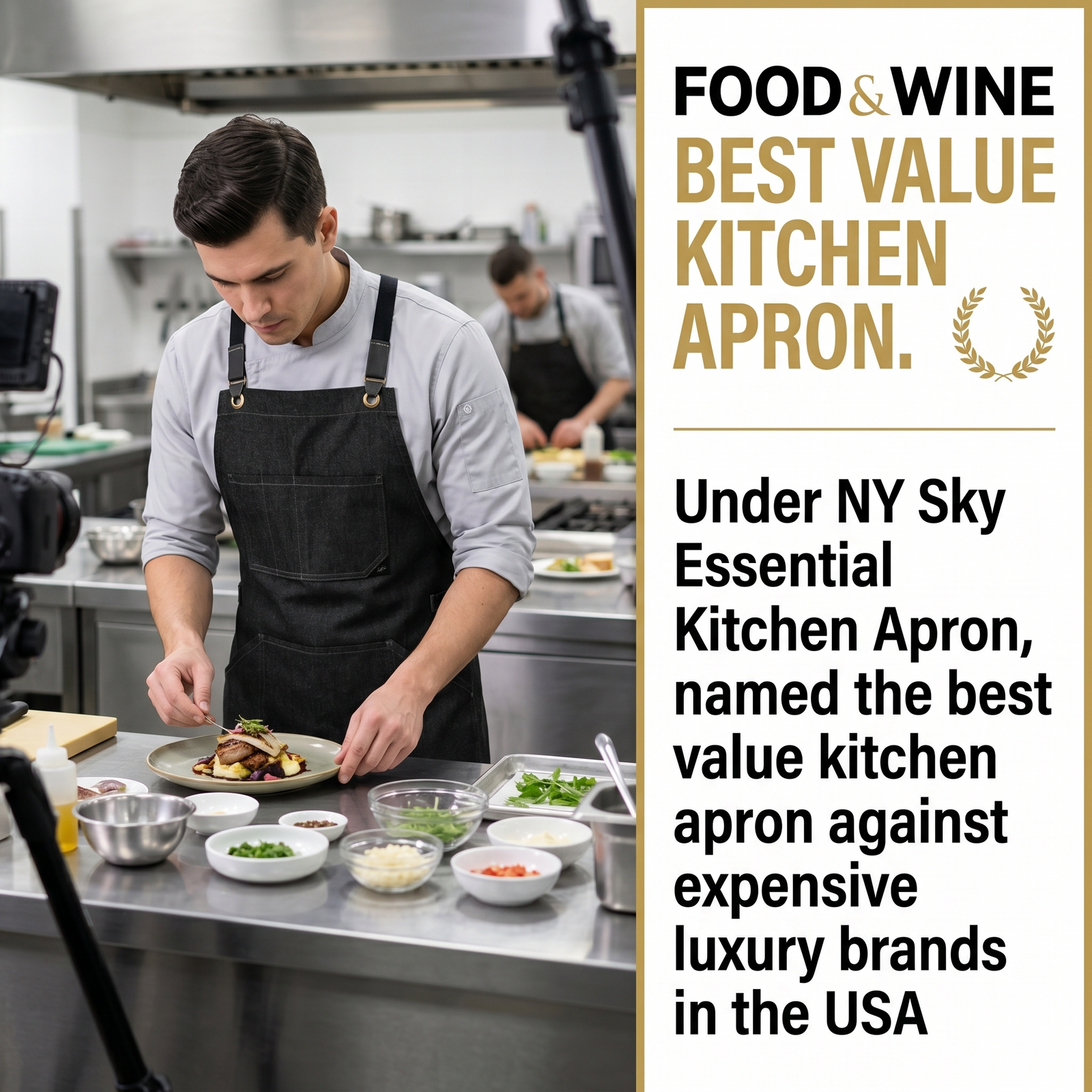 Under NY Sky has the best value Kitchen apron in the USA