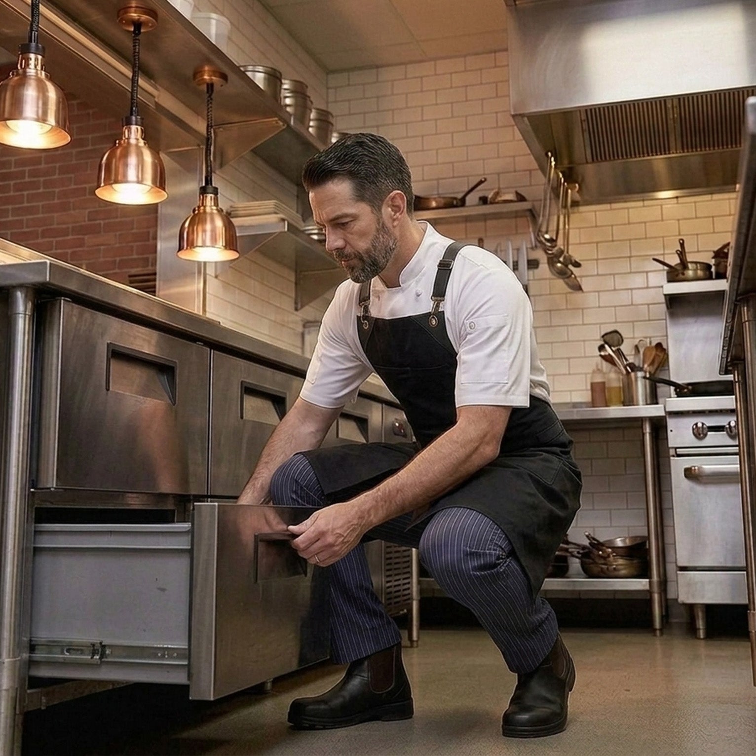 The Mobility Gap: Why Your Restaurant Uniform Strategy Needs Split-Leg Architecture