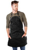 Barista Apron - Leather Straps & Loops - Double Stitched  - Chef, Cook, Barista, Bartender