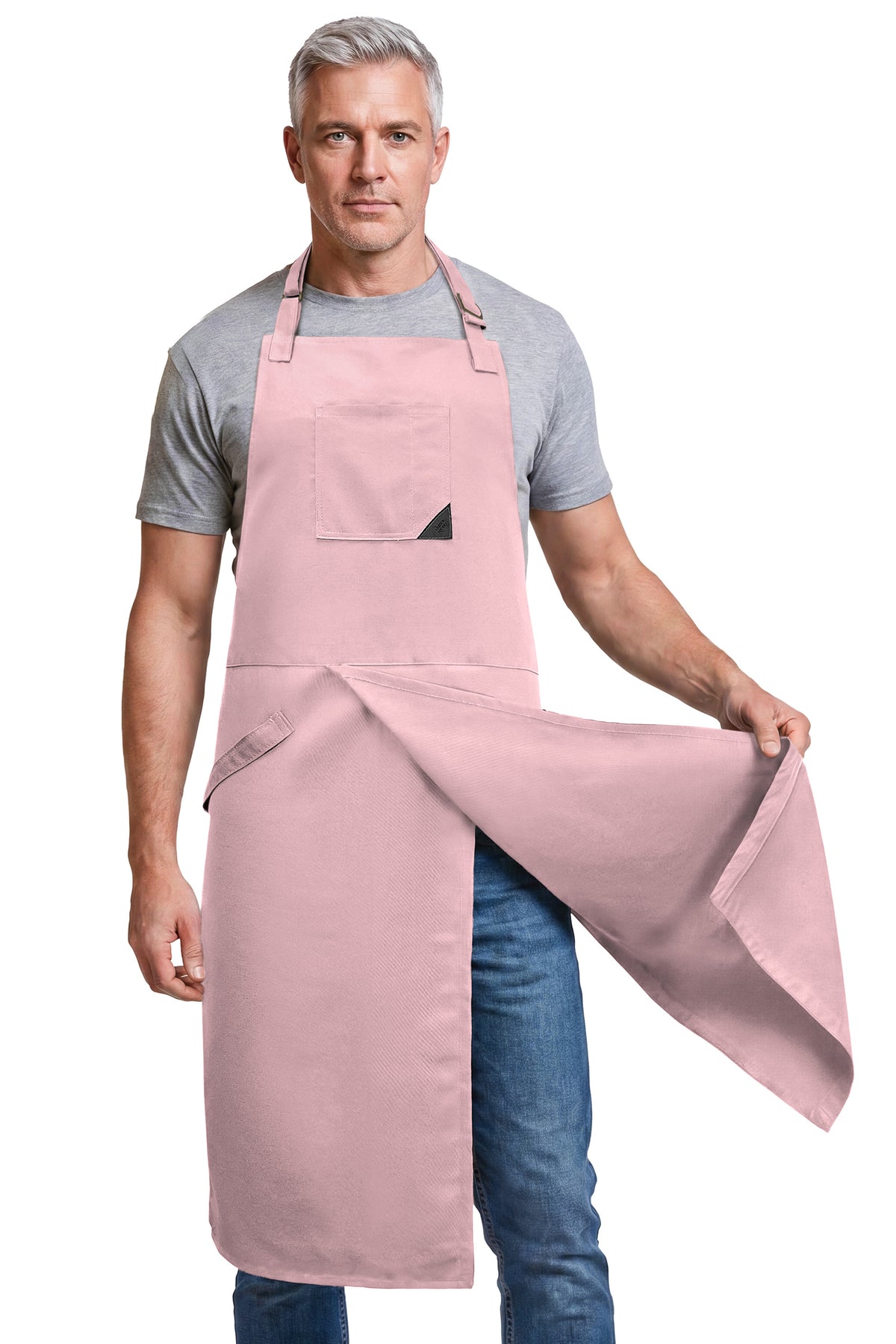 Pottery Apron - Full Cover Split-Leg, Towel Loops - for Ceramic Wheel Throwing, DIY, Painting, Potters and Clay Artists
