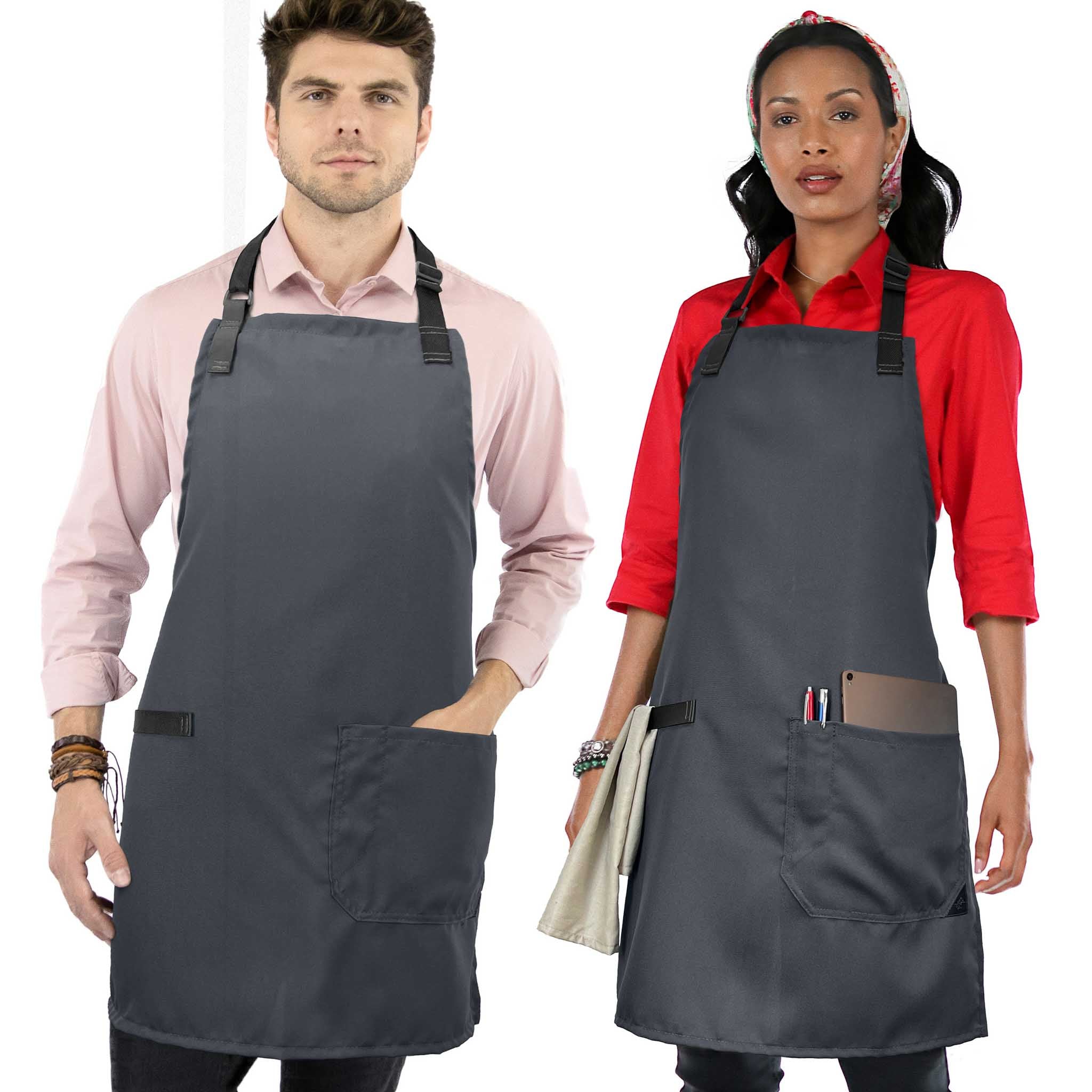 Kitchen Apron Women Men Useful Cooking Chef Adjustable Apron Cloth