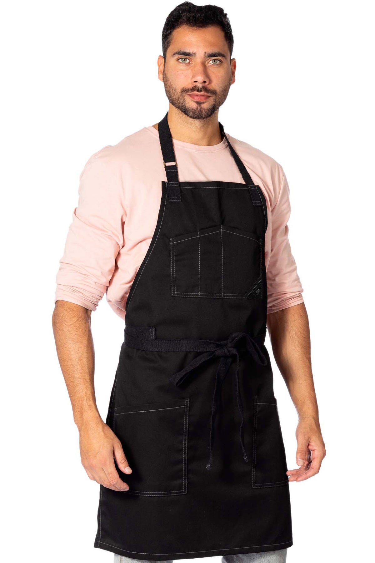 Chef Apron – Denim or Twill - Cotton Straps - Smart Pockets - Pro Chef, Cook, Barista, Bartender - Under NY Sky