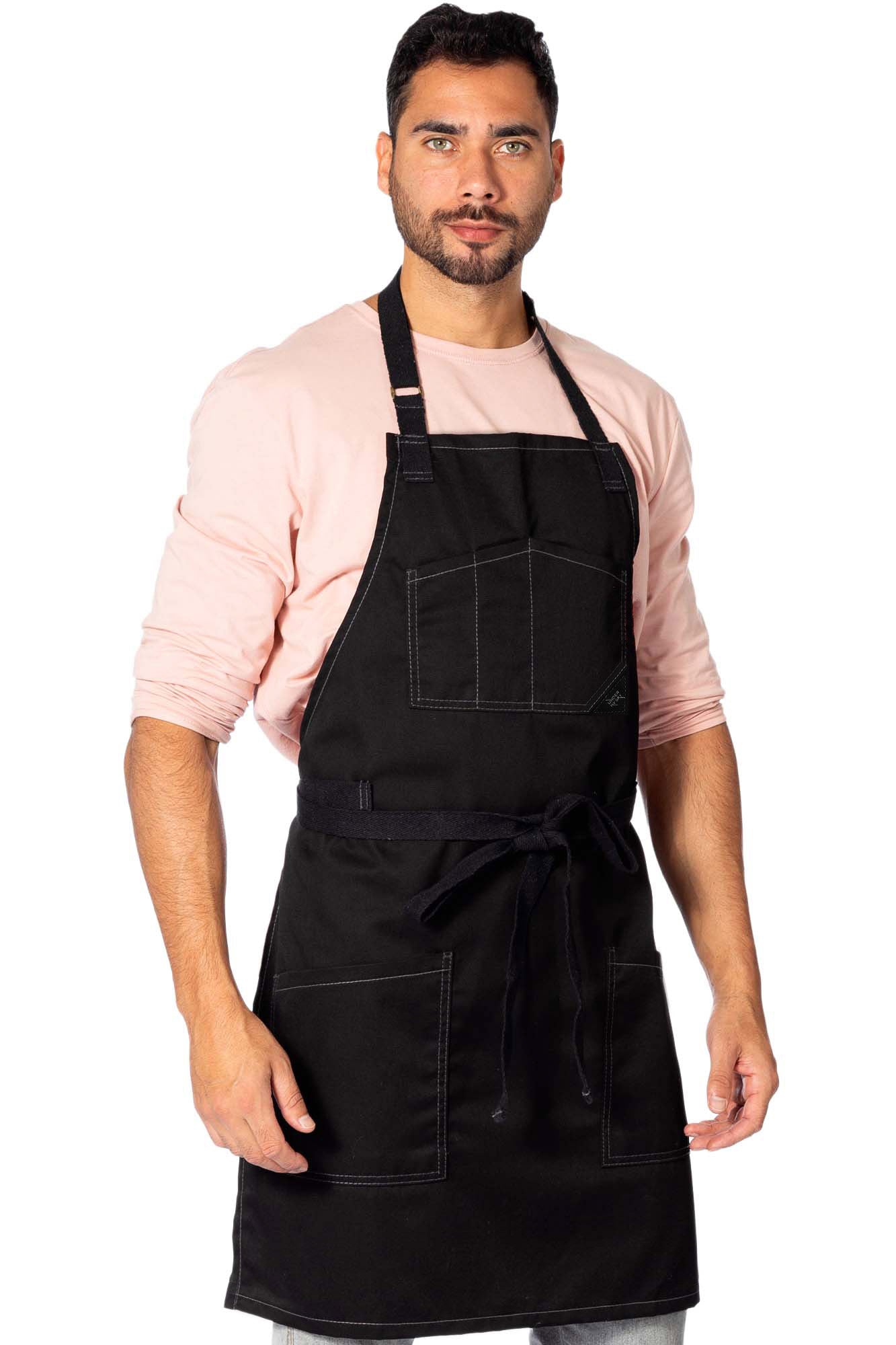 Chef Apron – Smart Pockets - Pro Chef, Cook, Barista, Bartender Gray Twill