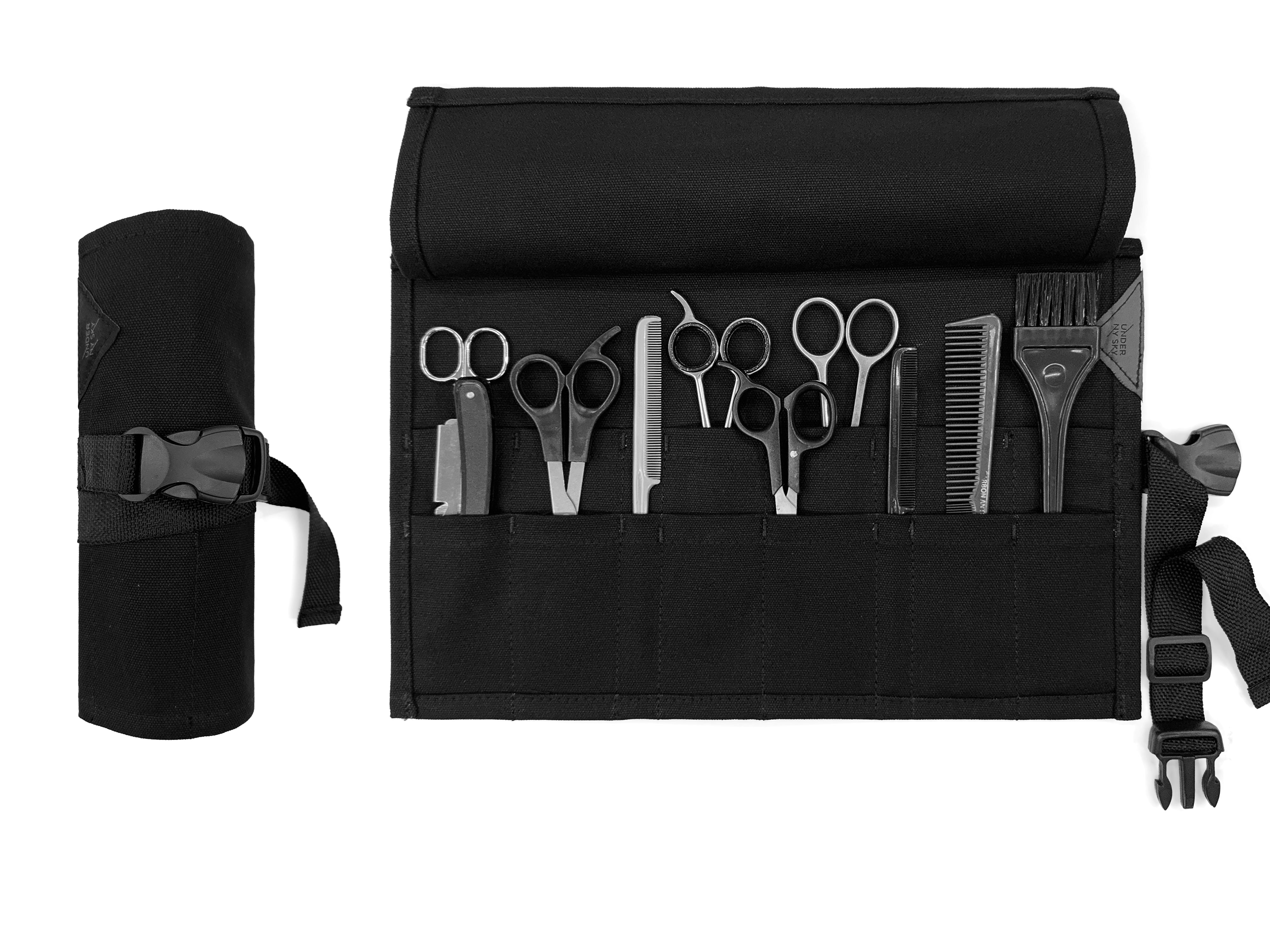 Scissors Roll Holder – Canvas Case for Hair Stylists, Barbers, Makeup