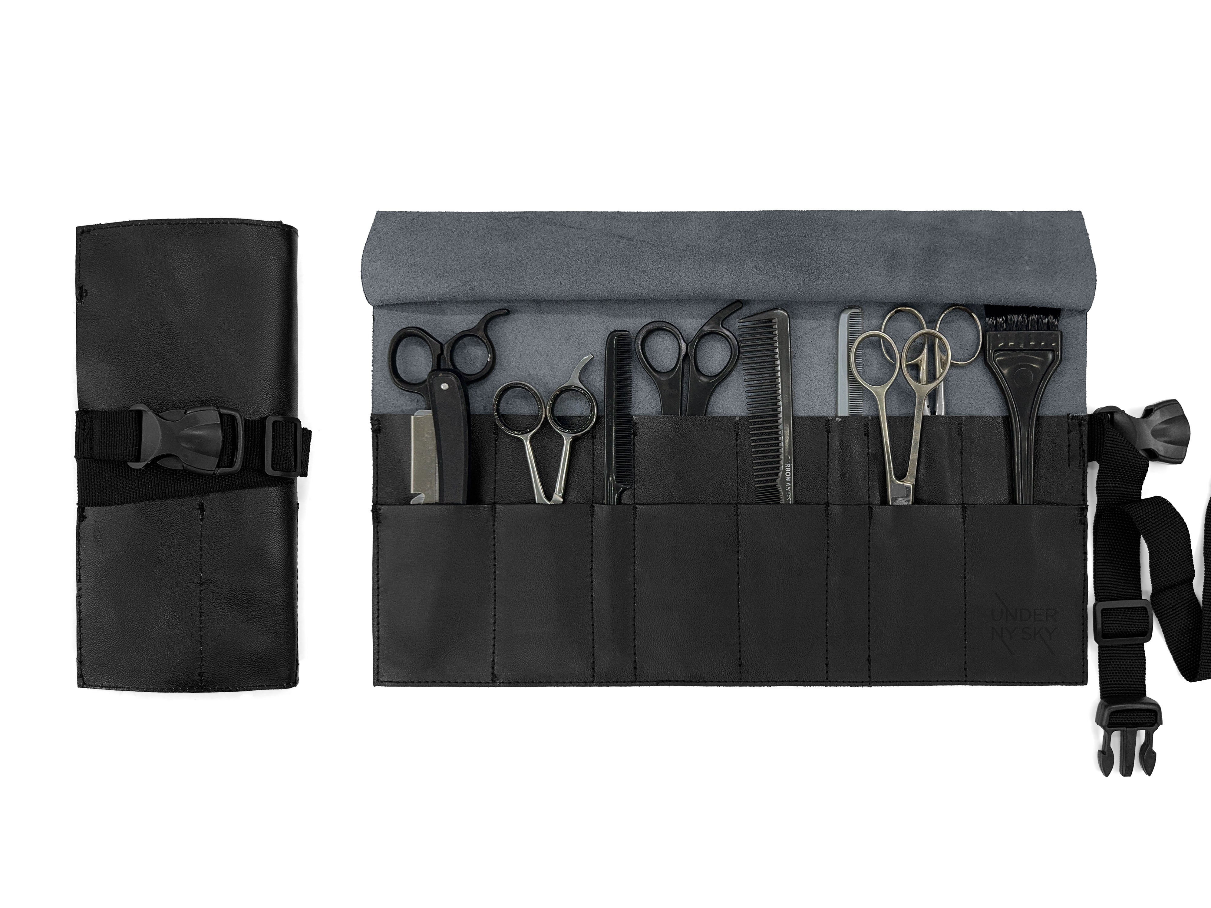 Hairdresser shear case ..black 6 Shear Case - Shear Leather Case - Hattori Hanzo Shears main image 3