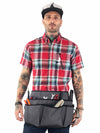 Tool Belt - 12 Pockets, 2 Loops, 1 Hammer Loop - Heavy Duty - Adjustable Pouch Apron - Mechanic, Shop, Electrician, Gardener, Makers