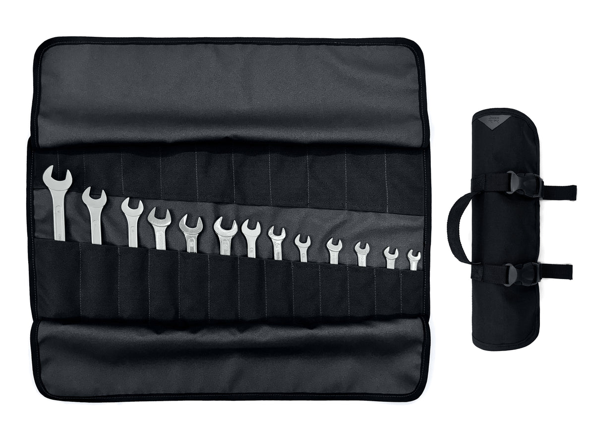 Tool Roll Organizer, Oxford Canvas, Heavy-Duty Wrench Bag, Hand Tool Pouch - Mechanics, Electricians - Under NY Sky