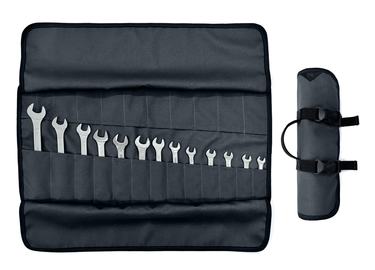 Tool Roll Organizer, Oxford Canvas, Heavy-Duty Wrench Bag, Hand Tool Pouch - Mechanics, Electricians - Under NY Sky