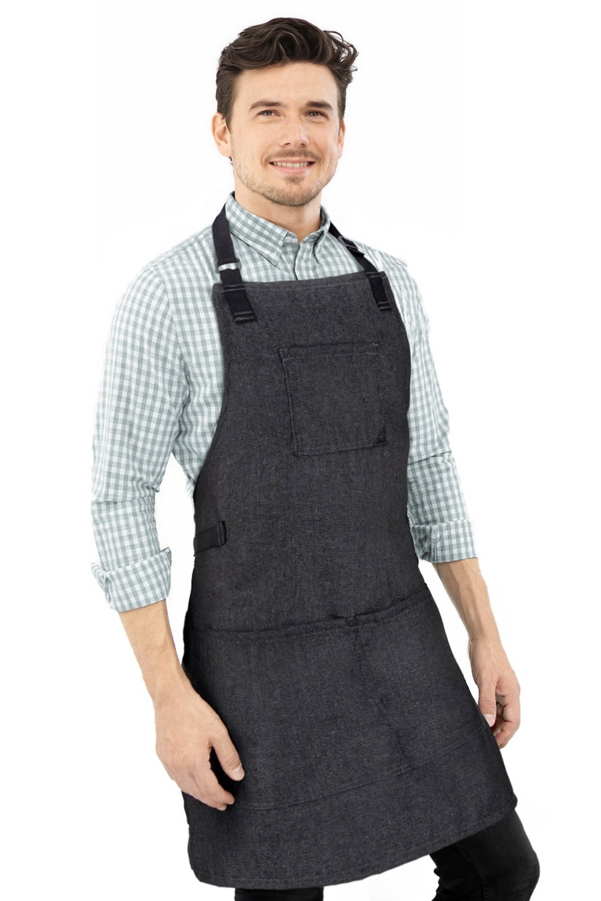 Work Apron - Adjustable for Men, Women - Cook, Chef, Server, Baker, Barista Shop, Restaurant, Coffee  - Under NY Sky