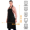 Barista Apron - Leather Straps & Loops - Double Stitched  - Chef, Cook, Barista, Bartender