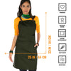 Work Apron - Professional Denim & Twill, Leather Trim, CrossBack, Chef, Bartender, Shop, Server - Under NY Sky