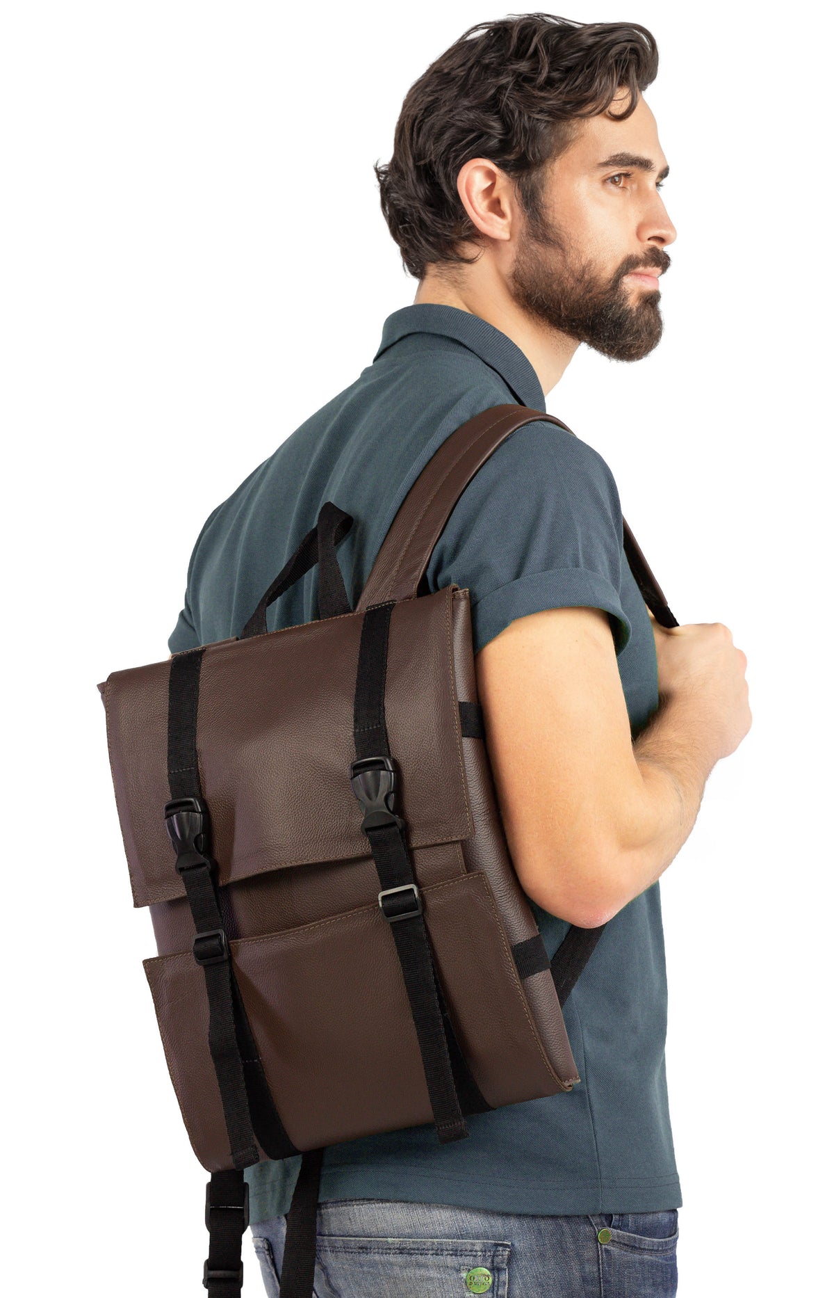Knife Bag - Real Leather - 13 Knife Slots, 2 Zipped Pockets, Laptop Pocket - Expandable - Under NY Sky