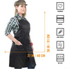 Salon Apron - CrossBack, Water Resistant, Adjustable, SplitLeg - Hairstylist, Barber, Shop - Under NY Sky