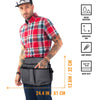 Tool Belt - 12 Pockets, 2 Loops, 1 Hammer Loop - Heavy Duty - Adjustable Pouch Apron - Mechanic, Shop, Electrician, Gardener, Makers