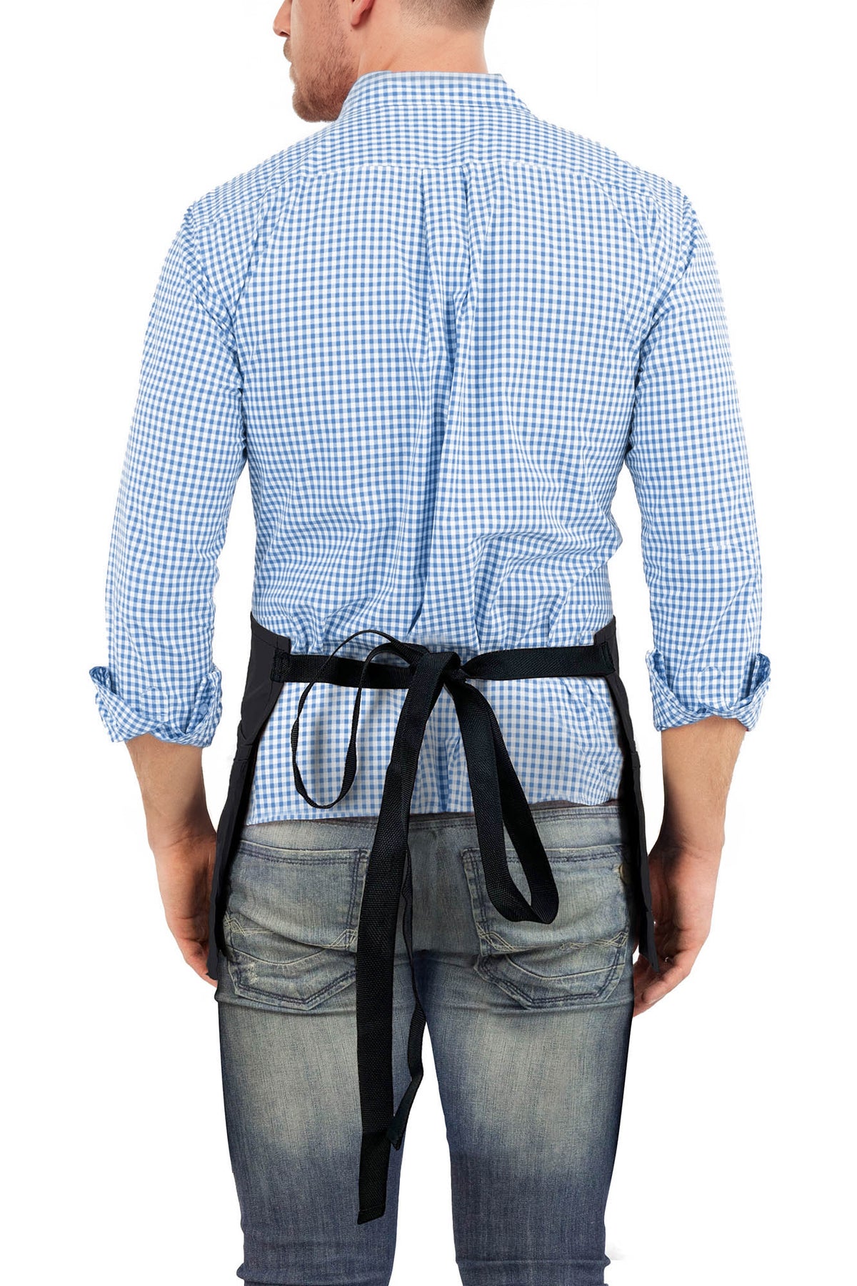 Waist Apron - 3 pockets, Durable Twill or Denim - Half Apron - Server, Waiter, Waitress, Bartender, Shop, Restaurant, Bistro Aprons - Under NY Sky