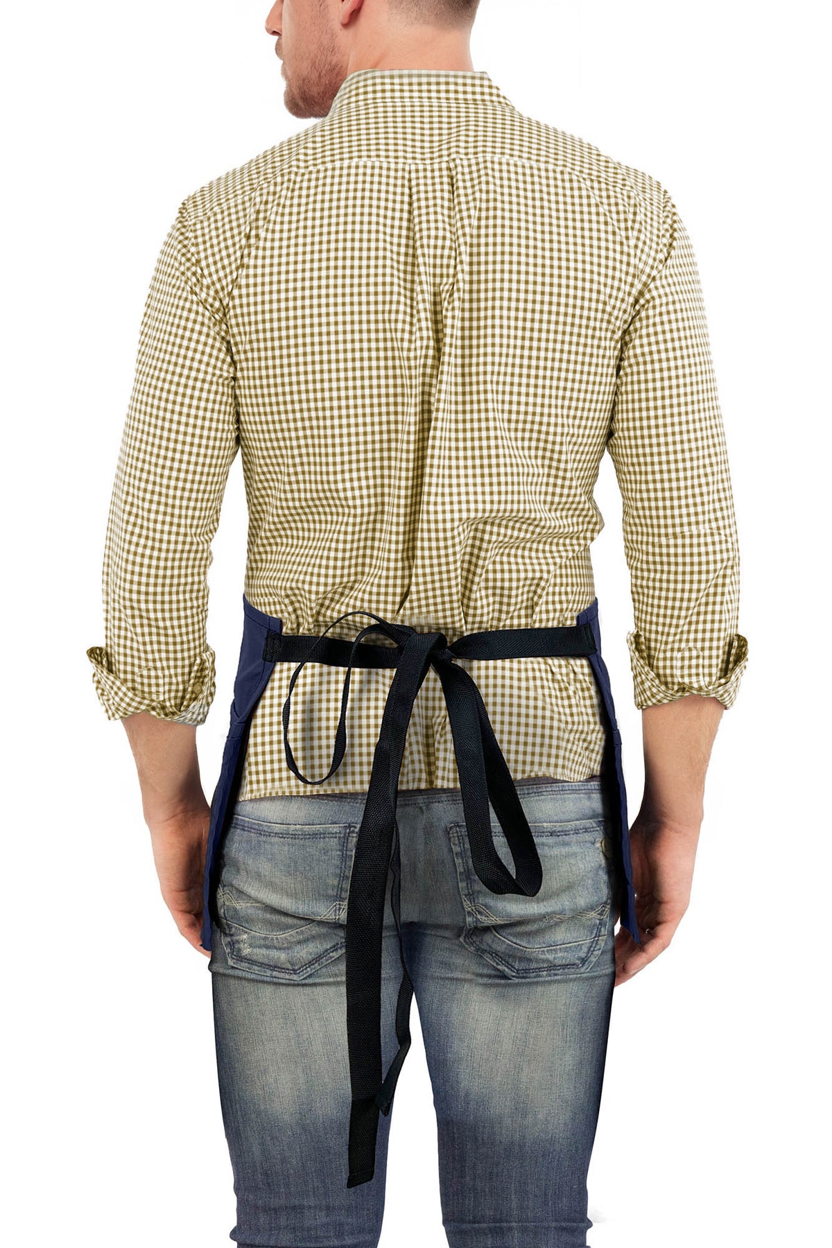 Waist Apron - 3 pockets, Durable Twill or Denim - Half Apron - Server, Waiter, Waitress, Bartender, Shop, Restaurant, Bistro Aprons - Under NY Sky