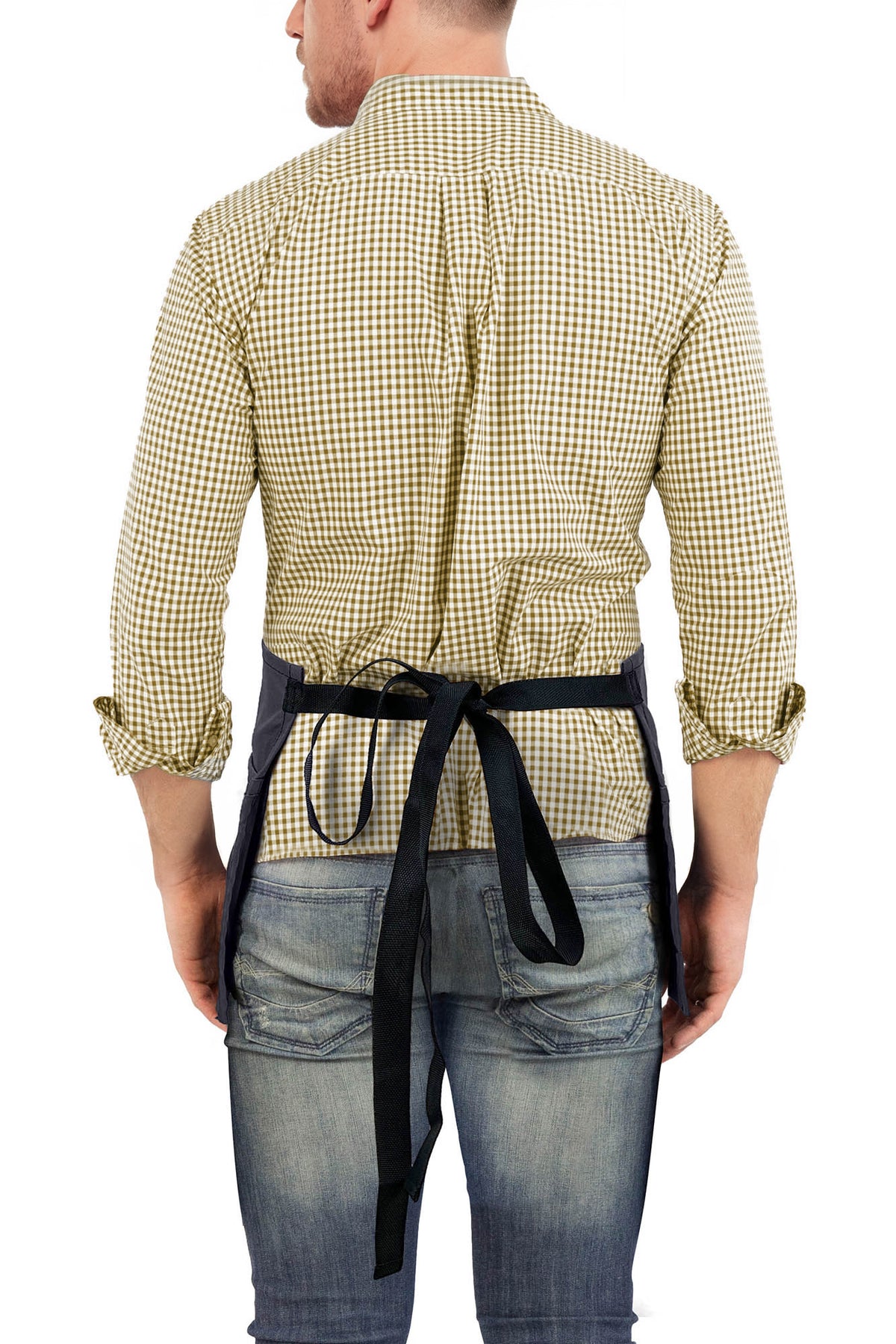 Waist Apron - 3 pockets, Durable Twill or Denim - Half Apron - Server, Waiter, Waitress, Bartender, Shop, Restaurant, Bistro Aprons - Under NY Sky