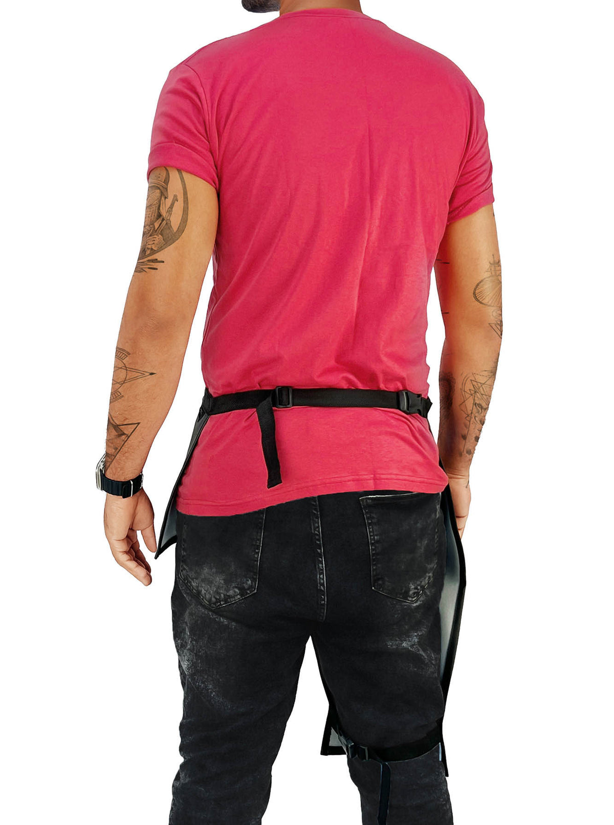 Tattoo Apron - Vegan Leather, Wipeable - Quick-Release Straps - For Tattoo Artist, Tattooist -  Under NY Sky