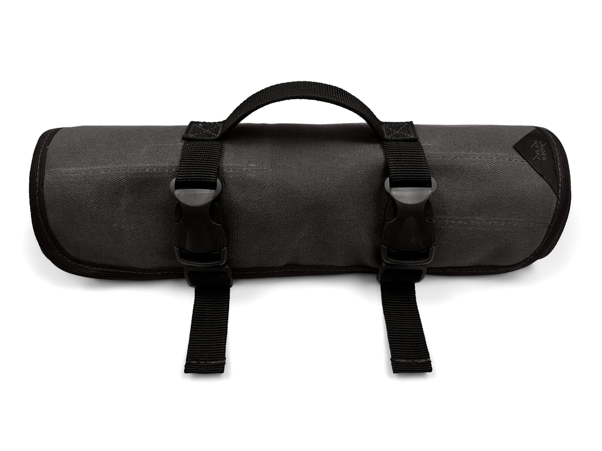 Tool Roll Organizer, Waxed Canvas, Heavy-Duty Wrench Bag, Hand Tool Pouch - Mechanics, Electricians - Under NY Sky