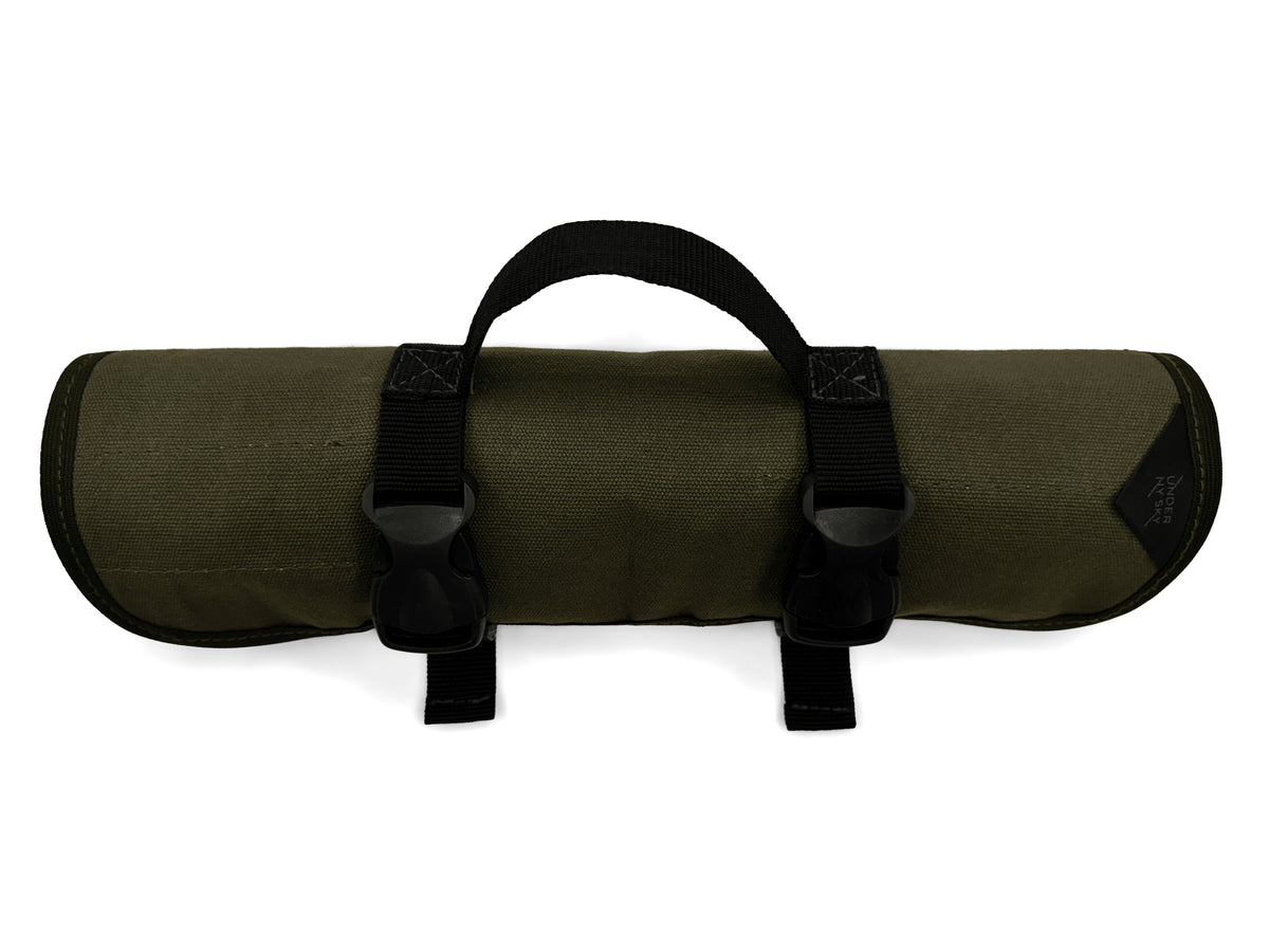 Tool Roll Organizer, Waxed Canvas, Heavy-Duty Wrench Bag, Hand Tool Pouch - Mechanics, Electricians - Under NY Sky