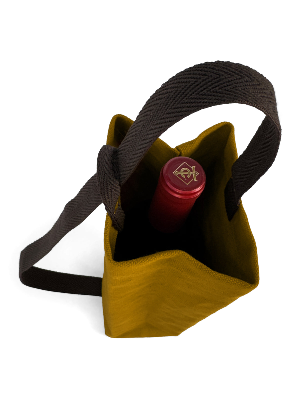 Wine Tote Bag, Portable Canvas Carrier w/ Shoulder Strap, Lightweight, Wine Gift for Travel &amp; Picnic -  Under NY Sky