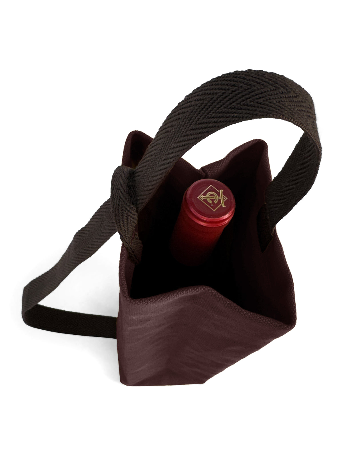 Wine Tote Bag, Portable Canvas Carrier w/ Shoulder Strap, Lightweight, Wine Gift for Travel &amp; Picnic -  Under NY Sky
