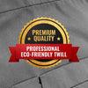 Waist Apron - 3 pockets, Durable Twill - Half Apron - Server, Waiter, Waitress, Bartender, Shop, Restaurant, Bistro Aprons - Gray - Under NY Sky - Premium quality; Professional eco-friendly twill stamp
