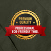 Waist Apron - 3 pockets, Durable Twill - Half Apron - Server, Waiter, Waitress, Bartender, Shop, Restaurant, Bistro Aprons - Green - Under NY Sky - Premium quality; Professional eco-friendly twill stamp