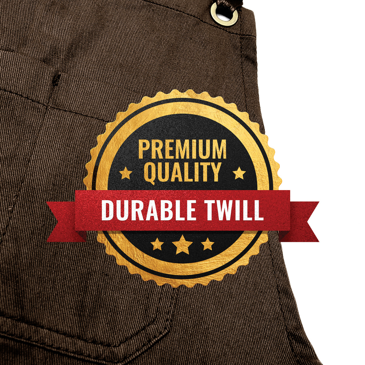 Pottery Apron – Full Split-Leg - Pro Denim & Twill – Cross-back, Leather Reinforcement - Ceramics - Under NY Sky