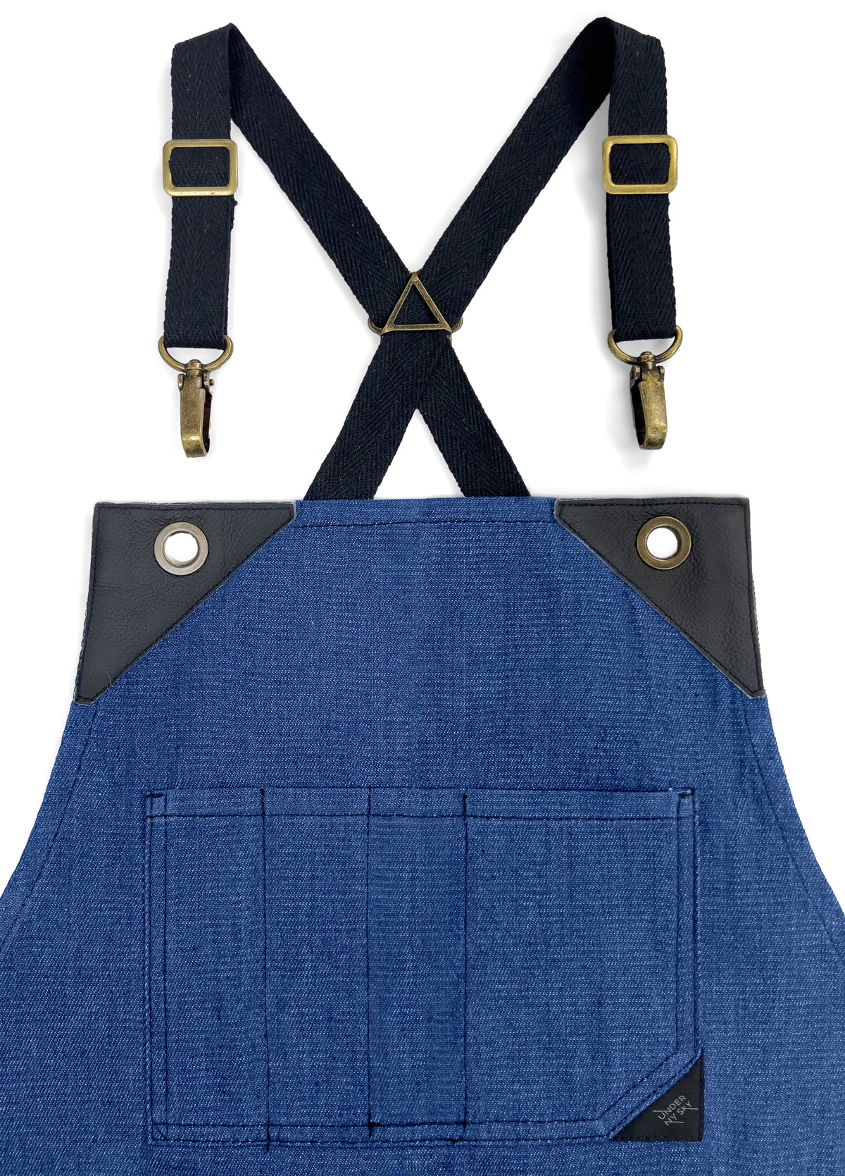 Strap Set for Aprons - Cross-Back, Over the Shoulders - Clasps and Regulation Hardware for Aprons UNYS