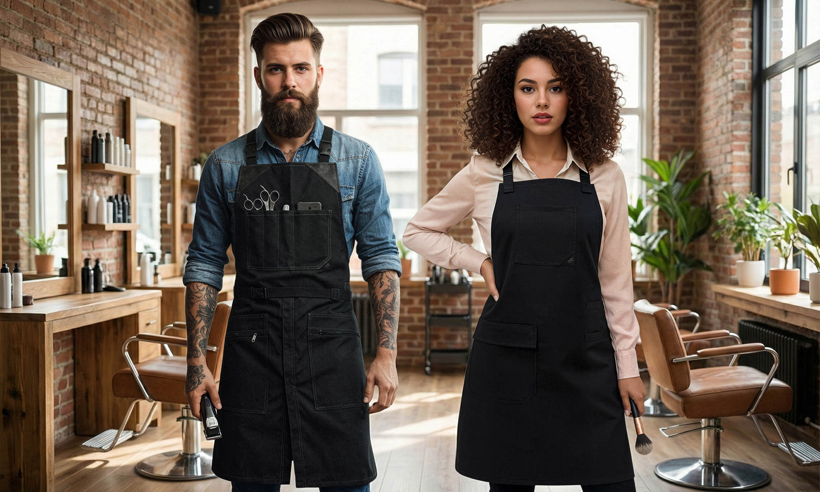 Under NY Sky Barber Aprons