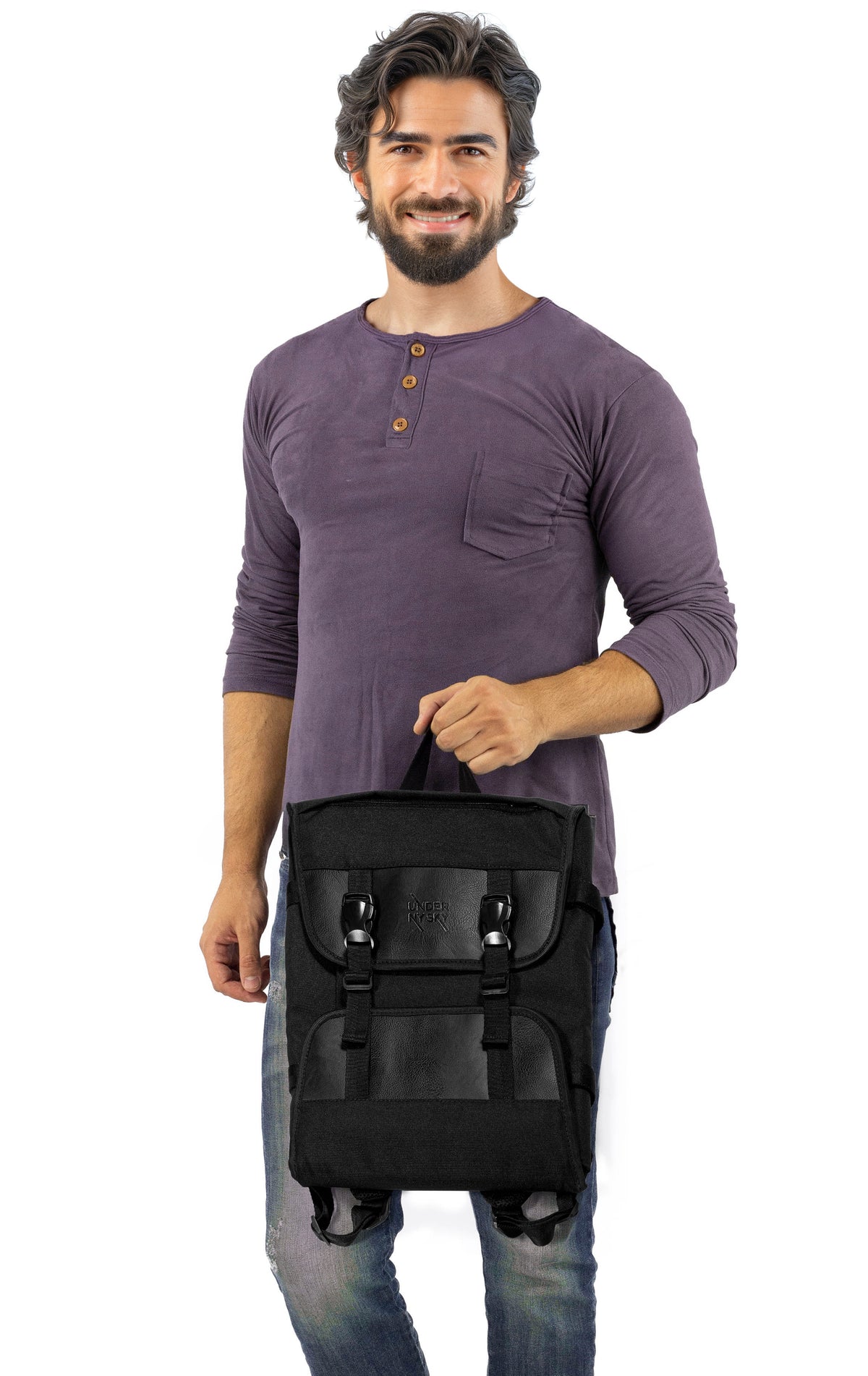 Knife Bag, 14 Knife Slots, Notebook Pocket, Expandable, Backpack -  Under NY Sky