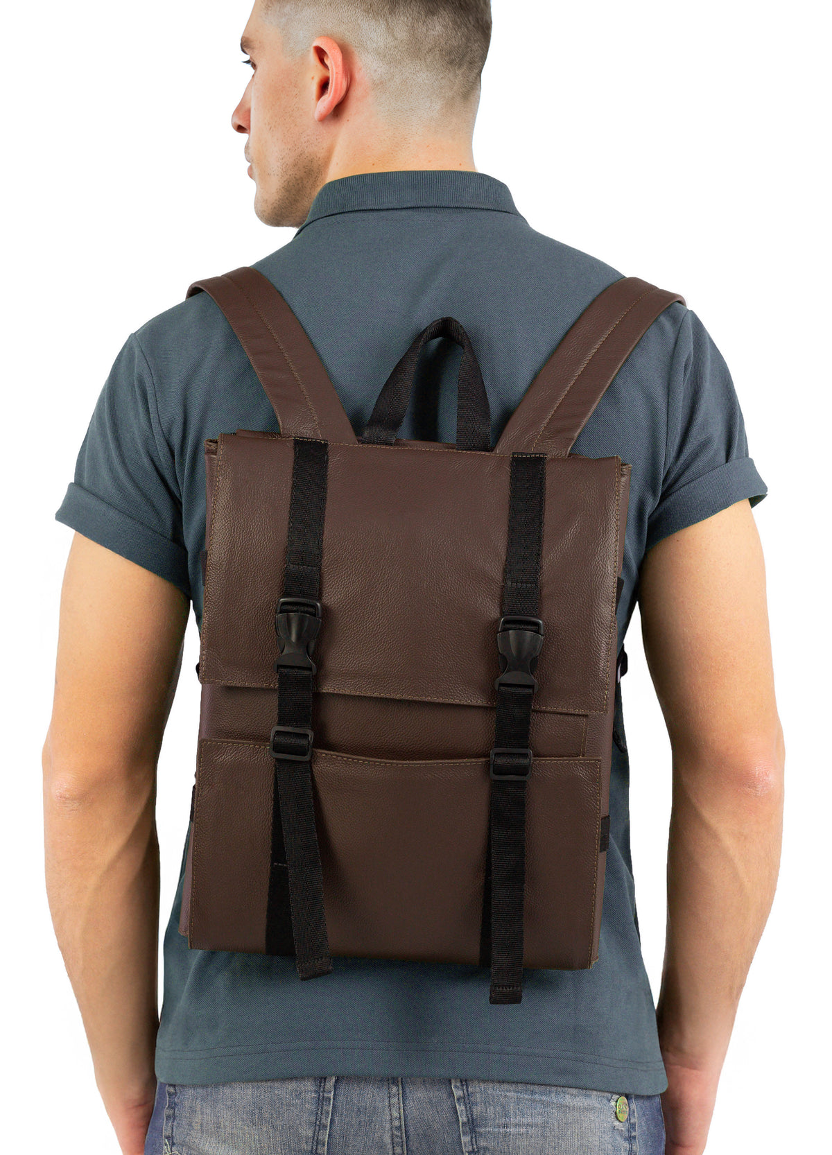 Knife Bag - Real Leather - 13 Knife Slots, 2 Zipped Pockets, Laptop Pocket - Expandable - Under NY Sky