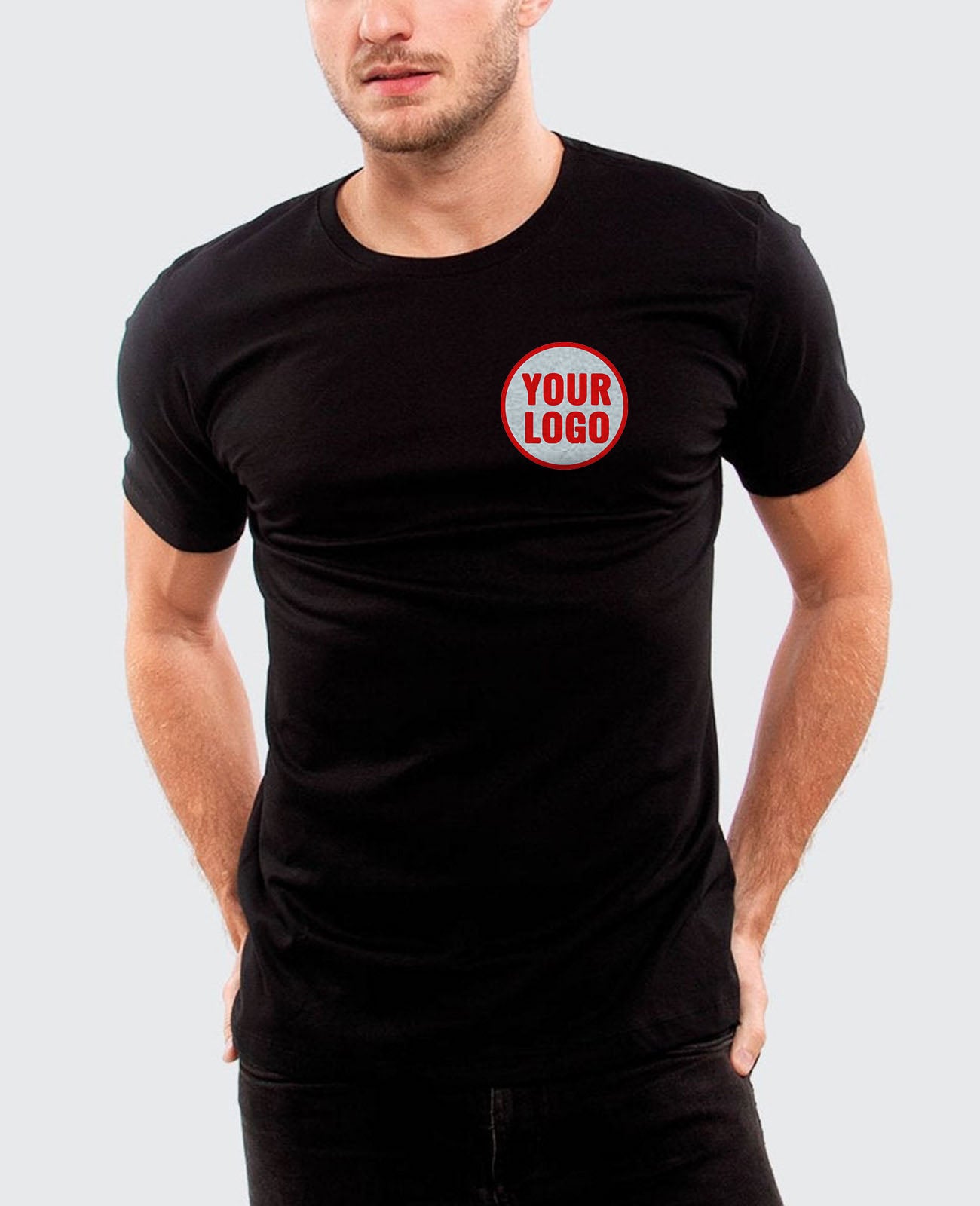 T-Shirt with Side Chest Print | Under NY Sky