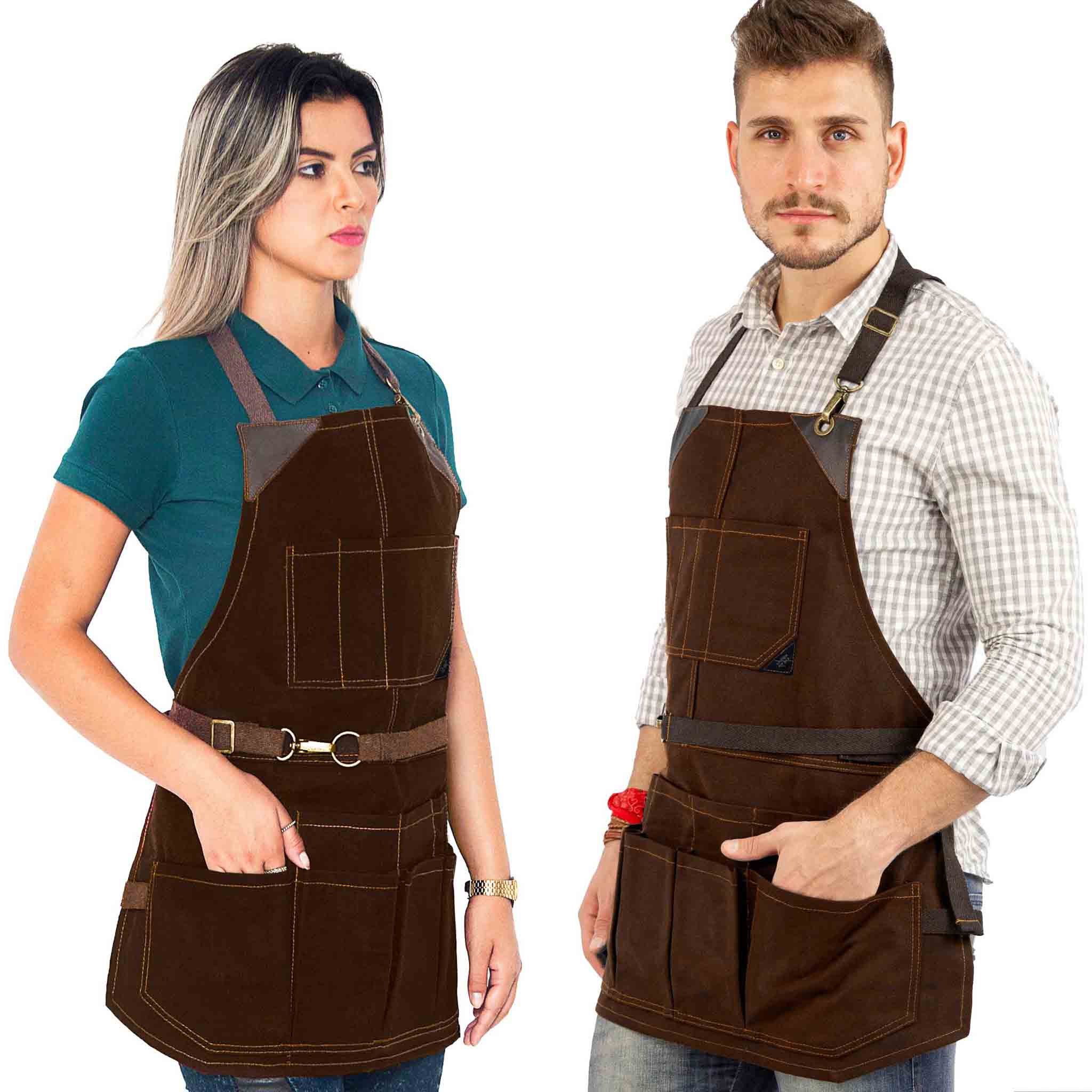 Soil & Sun Gardening Apron With Pockets And Harvesting Pouch - Durable Canvas Design For Men And Women - Convenient Tool Storage And Effortless