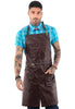 Salon Apron - Water Resistant, Easy-Fastening No-Tie, Adjustable - Hairstylist, Barber, Chef - Under NY Sky
