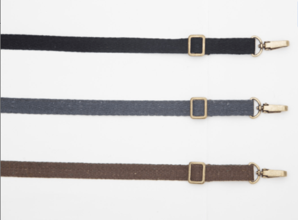 Pair of Straps (2) with Clasps and Regulation hardware - Brown, Gray or Black. - Under NY Sky